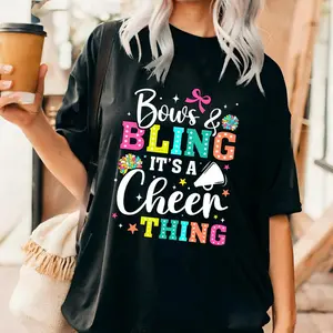 Bows & Bling It's A Cheer Thing Shirt, Cheerleading Shirt, Cheer Mom Shirt, Cheer Team Shirt, Cheerleader Gift,  Gift For Cheerleaders, Cheerleading Coach, Cheering Squad, Competitive Cheerleading, Cheer Dance