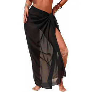 Sarong Wraps for Women Beach Cover Up Chiffon Sheer Bikini Beach Swimsuit Coverup Summer Vacation