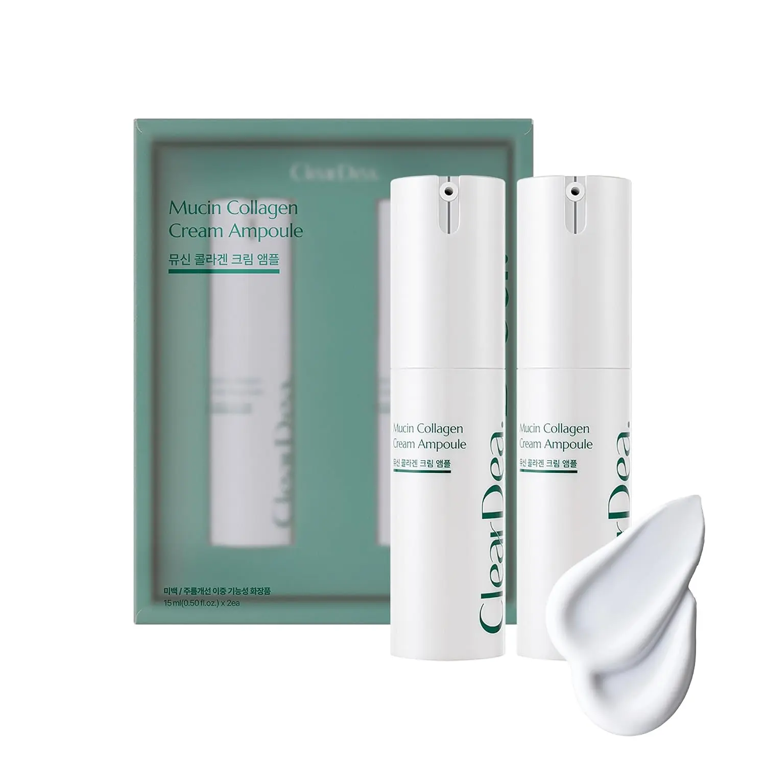 ClearDea Mucin Collagen Cream Ampoule 15ml x 2ea