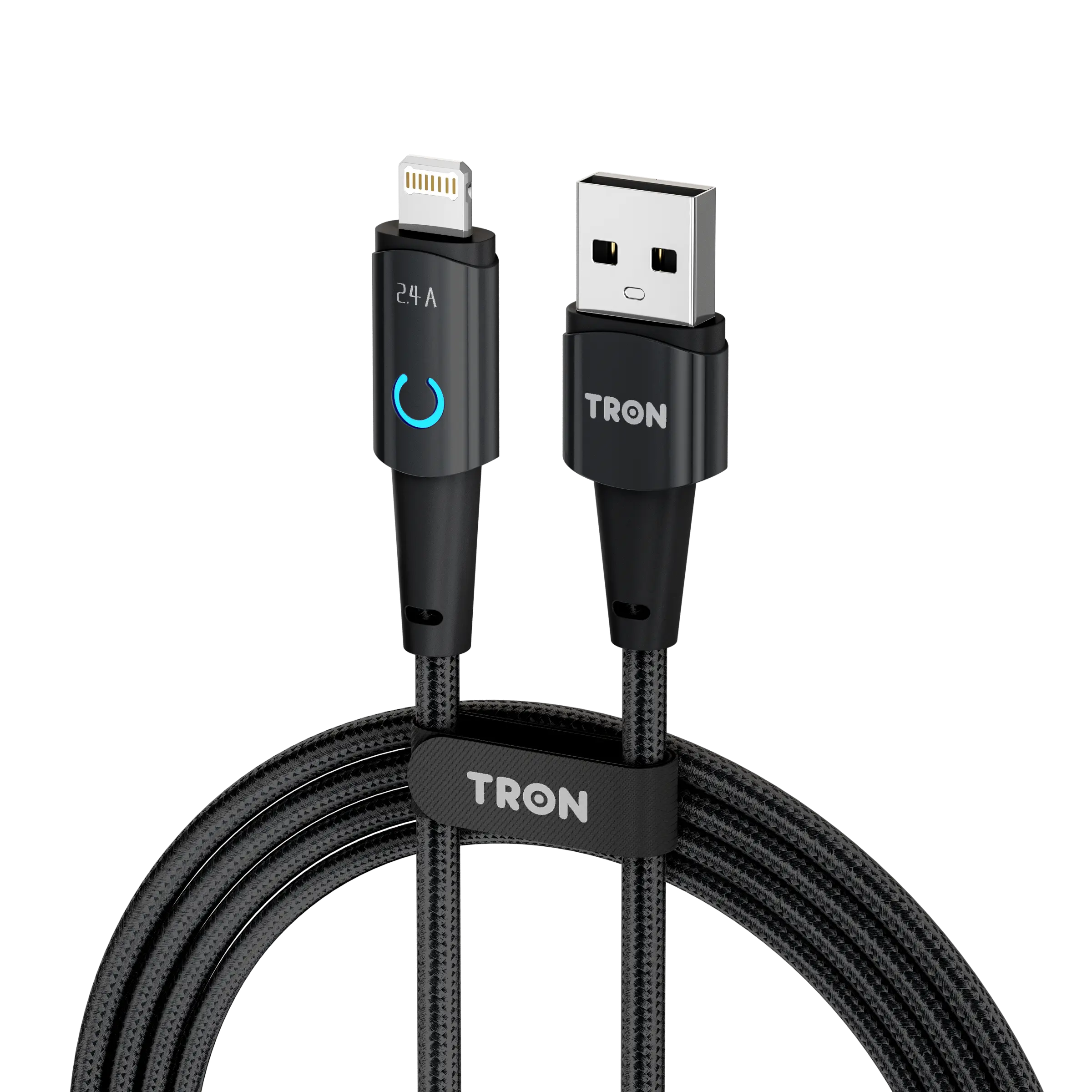 USB-A to Lightning Braided Cable | Fast Charging | 6FT | Black