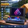 UYXOERA Handheld Retro Arcade Game Console with 26800+ Games, 17.5-in HD Display, Dual Players Support, Adjustable Gamepad & Joystick, Search Menu, Hide & Pause Functions,