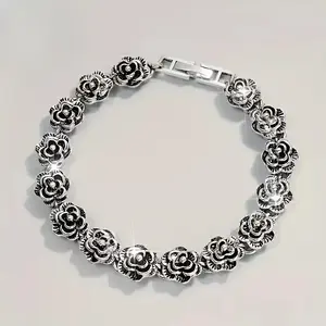 Women's Rose Bracelet | Elegant Minimalist Jewelry for Daily Wear, Parties & Weddings, Ideal Gift for Birthdays, Valentine’s Day, Christmas & New Year