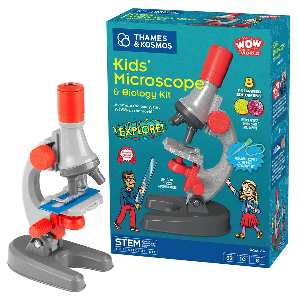 Wow in the World: Kids’ Microscope & Biology Kit
