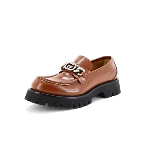 Pre-owned Gucci Men's Interlocking G Jeanne Loafers Leather by Rebag