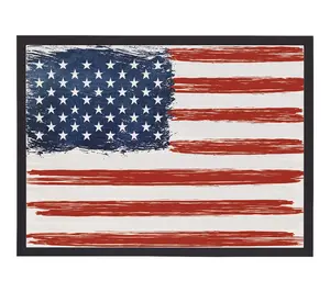 Sincere Surroundings 24" American Flag Thin Frame