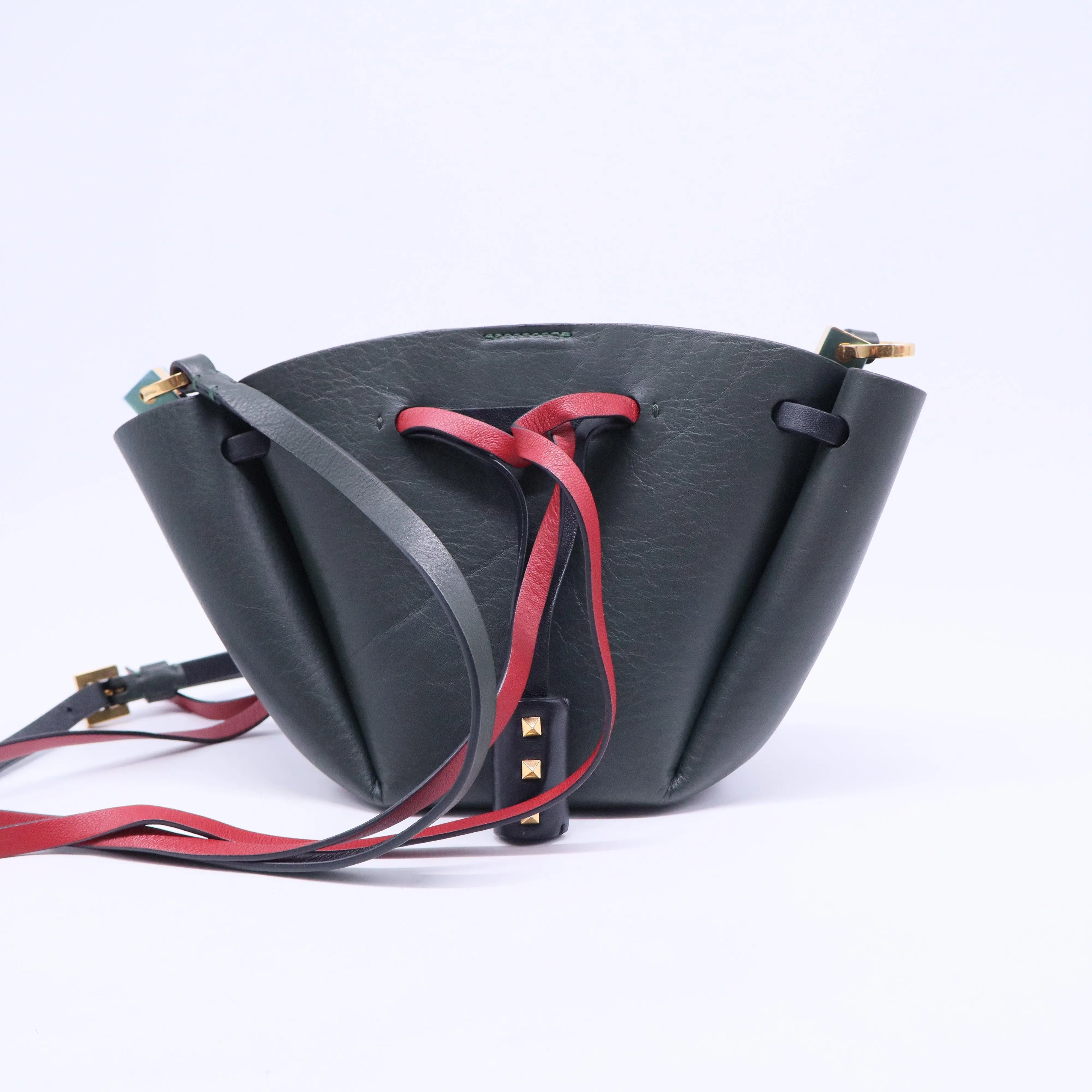 Pre-owned Valentino leather Shoulder Bags Bucket Mini