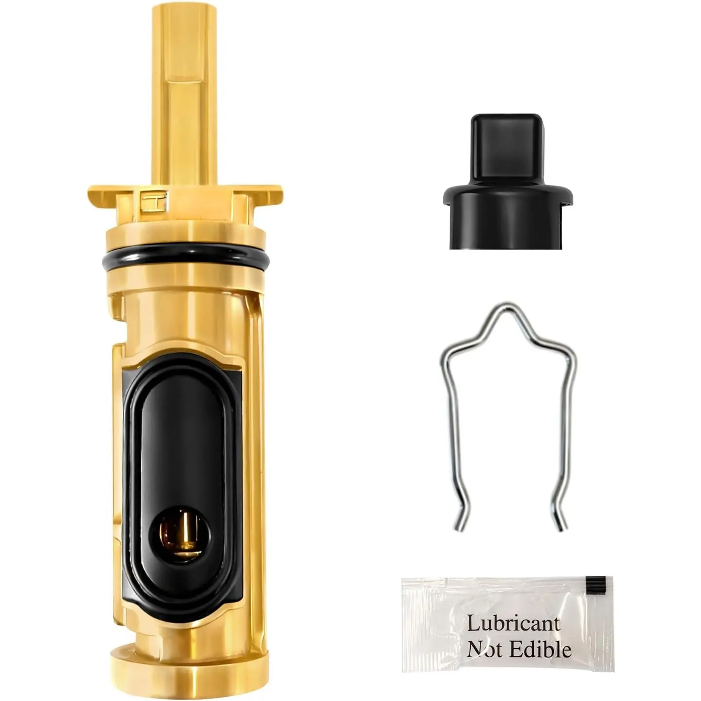 Heavy-Duty Construction Moen 1222 Faucet Cartridge Replacement Kit - All-Metal, Brass Core, Clip + Grease Included, Compatible with Positemp 1-Handle Tub/Shower & Shower-Only Faucets, Ideal for DIY Users to Fix Leaks