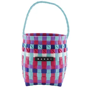Pre-owned MARNI Resin / Acrylic Shoulder Bags Pod Woven Bucket Handbag Polypropylene