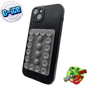 Suck it Pop it - Silicone Suction Phone Mount with integrated bubble pop it fidget toy - Phone accessory for influencers and fidgeters