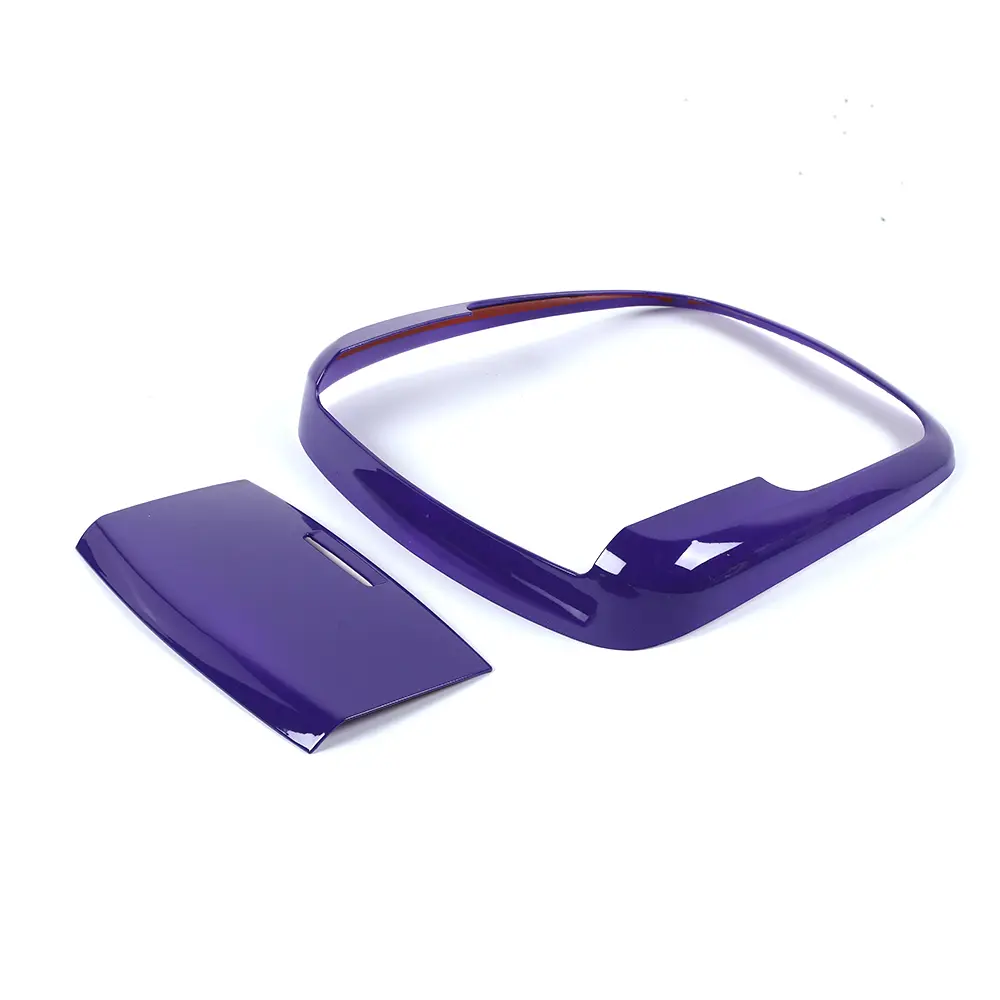 2-Piece ABS Car Interior Kit - Front Reading Light Cover & Light Trim Bezel for Dodge Charger/Durango/300C, Laser-Cut, DIY Installation, Fits 2011+ Models, Unique Automotive Interior Sticker Accessory