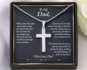 Dad Necklace, Fathers Day Necklace Gift For Dad From Daughter, Father Daughter Necklace