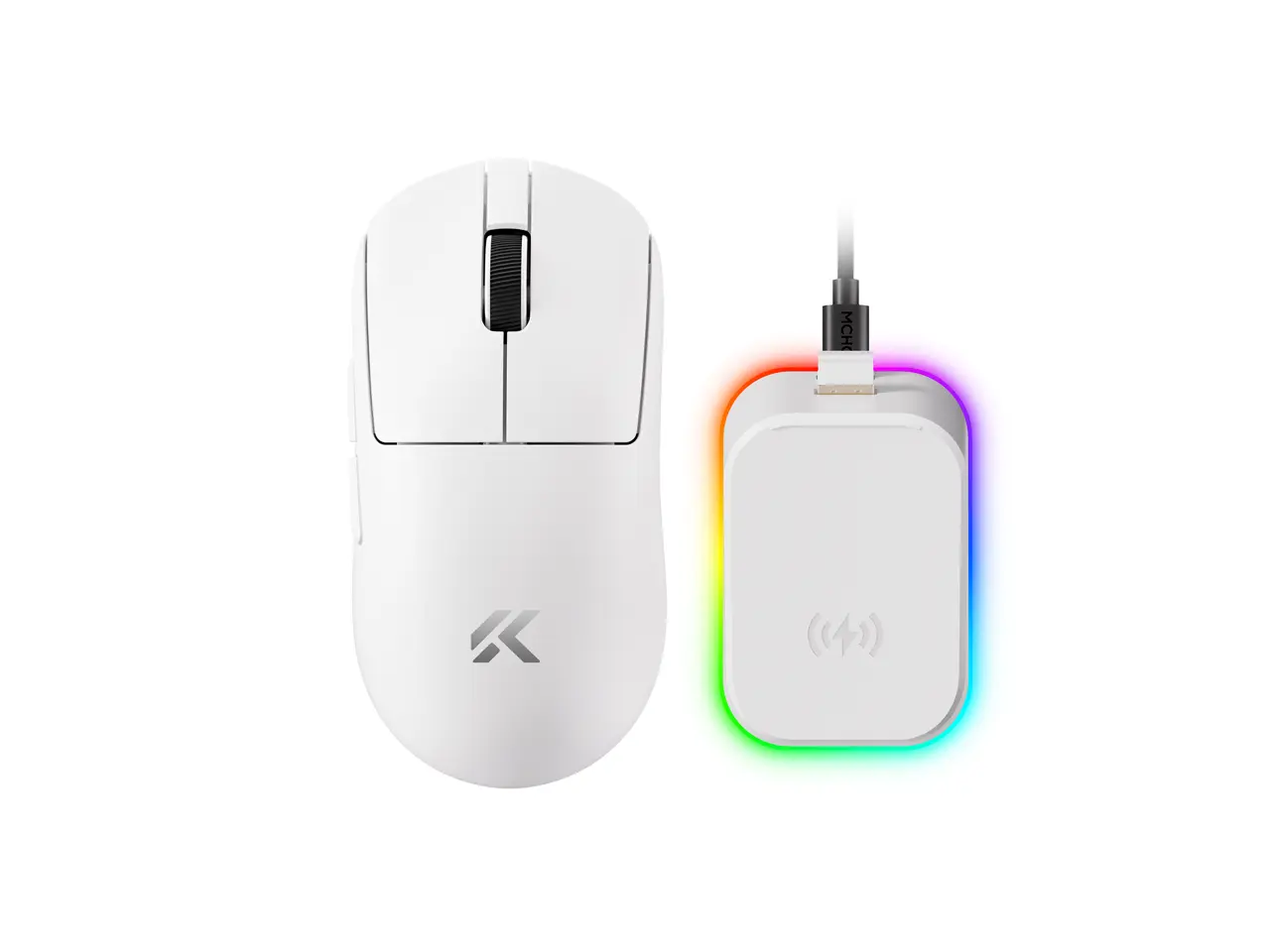 MCHOSE A7 V2 Pro Plus Tri-Mode Lightweight Gaming Mouse, Dual 8K Wired/Wireless, PAW3950TI, 500mAh MCHOSE A7 V2 Pro Plus Tri-Mode Lightweight Gaming Mouse, Dual 8K Wired/Wireless, PAW3950TI, 500mAh