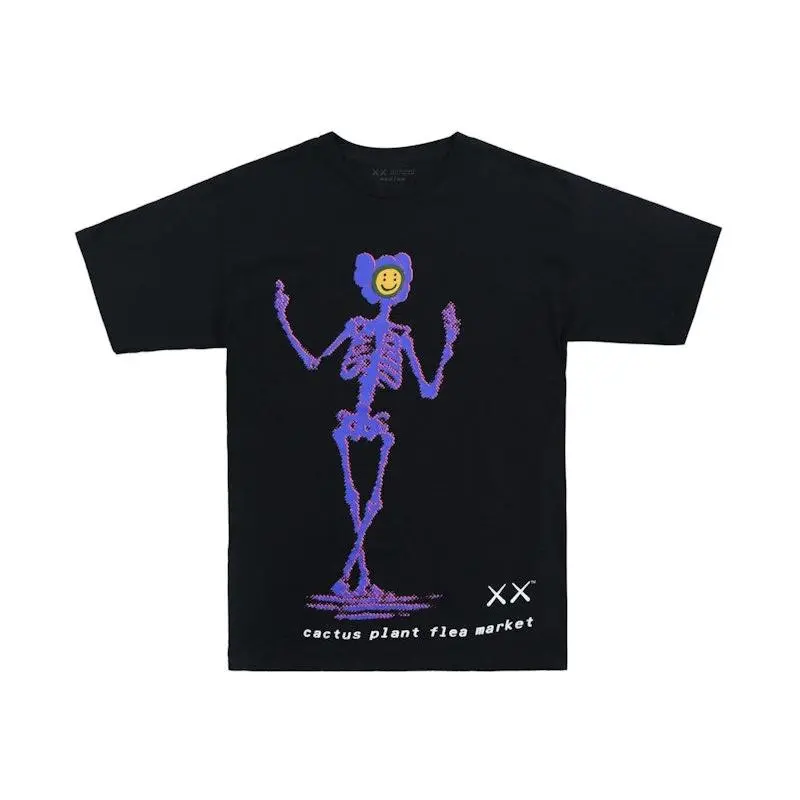 KAWS x Cactus Plant Flea Market T-shirt Black (men) by StockX KAWS x Cactus Plant Flea Market T-shirt Black (men) by StockX