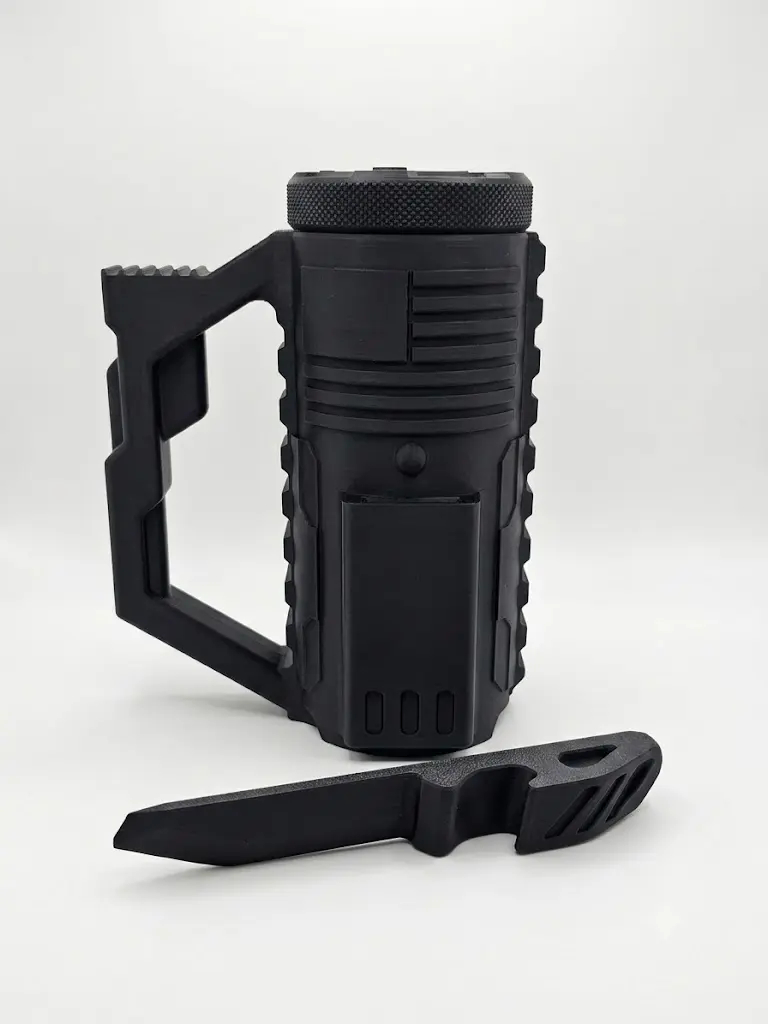 Tactical Utility Bottle Holder, Non-Slip Drink Grip for Kitchen, On-the-Go Use