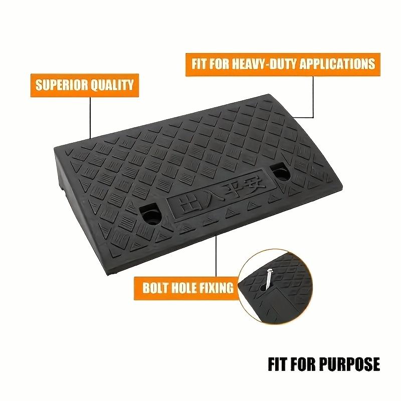 2pcs Heavy-Duty Portable Plastic Threshold Ramps with Non-Slip & Threshold - Lightweight Suitable for Sidewalks, Cars,, Motorcycles,, Pets - Ramp for Curb, Driveway, for Use for,, Housewives