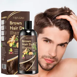 100ml men's plant-based hair dye moisturizing shampoo, with a mild Gentle plant-based formula that does not harm hair. It is easy to operate without the need for blending, effortlessly covering white hair and enhancing men's image and temperament