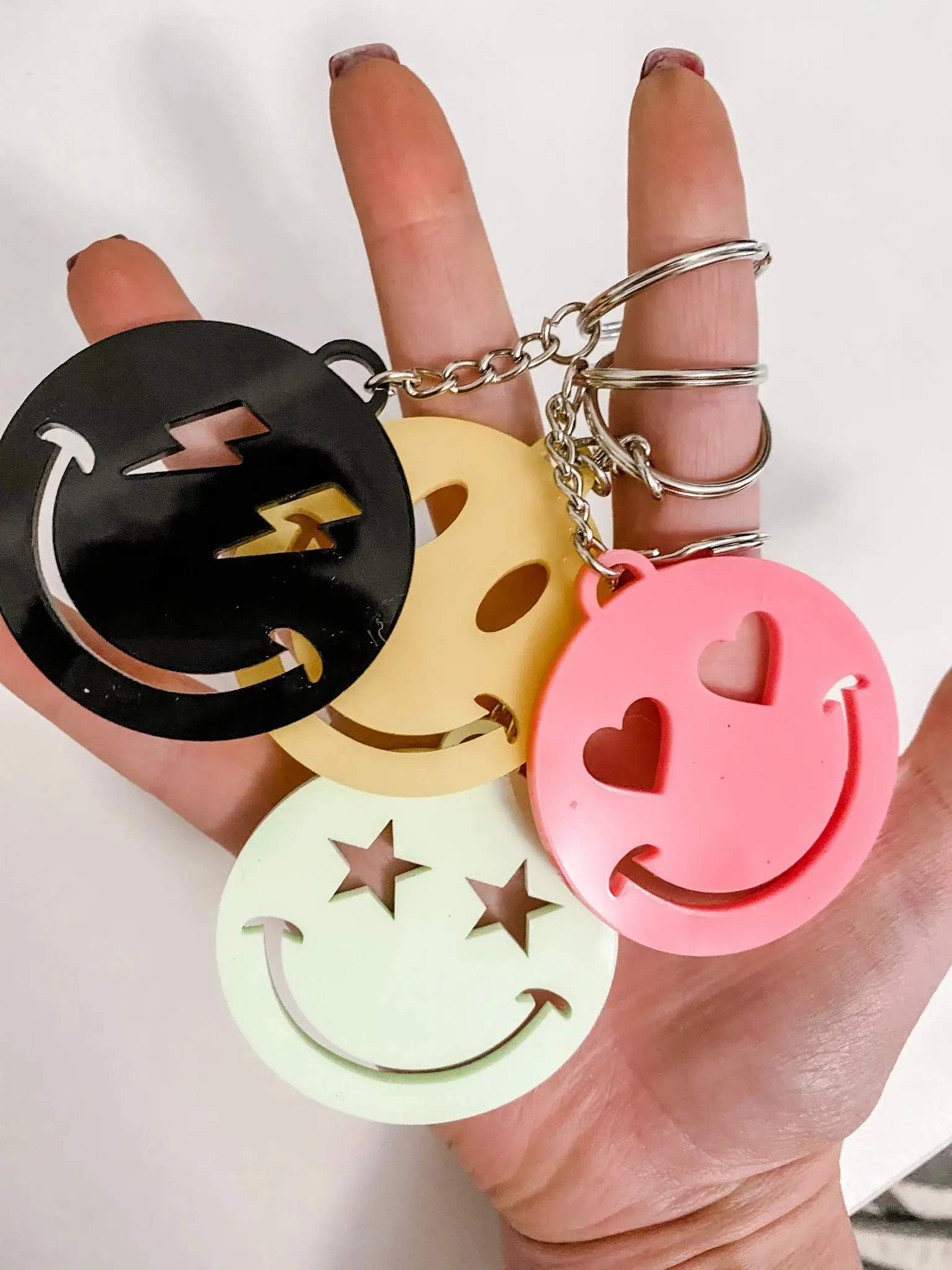 Smiley Face Keychain