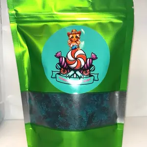 Extreme Sour Blue Razz Gushies Bonbon Sour Snack
