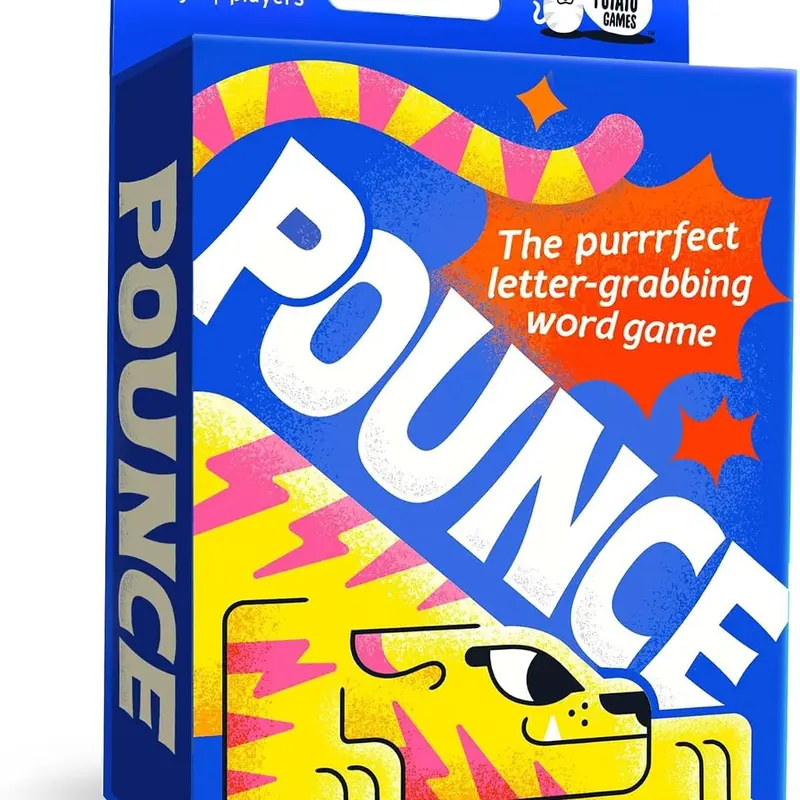 Pounce: The Purrrfect Letter-Grabbing Word Card Game by Big Potato Games - For Kids and Adults - Fast Paced Family Card Game - 2-6 Players Ages 8+