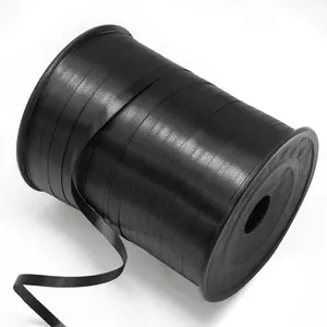 Black Curling Ribbon, 500 Yards/1 Roll Balloon Ribbon, Plastic Thin Ribbon for  Wrapping, Balloon String, Curly Ribbon, Birthday Party Decorations (5mm Wide)