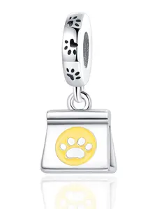 High-Quality Silver-Plated Cat Pendant, DIY Jewelry Making Kit, Unique Minimalist Design, Perfect for Bracelets and Necklaces