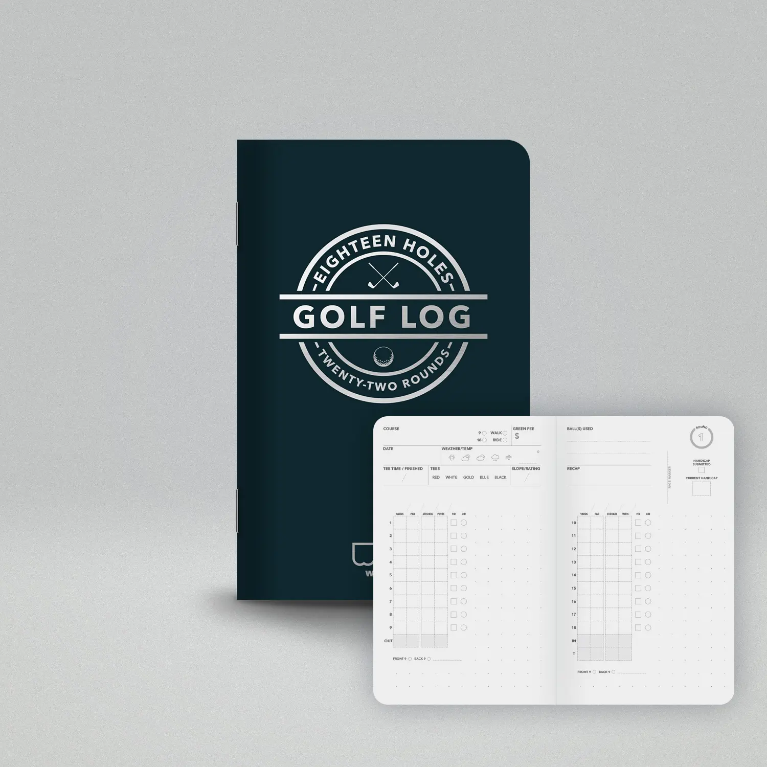 WRKBKS Pocket Golf Log - 3.5 x 5.5 inches - Essential Golf Equipment for Enthusiasts