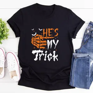 He's My Trick, She's My Treat shirt, Couples Halloween Shirts, Funny Couple T-Shirts, Halloween Matching Couple Shirts, Halloween Gift, Trick-Treat Couple Halloween Shirts embroidered halloween republican shirt snoopy shirt