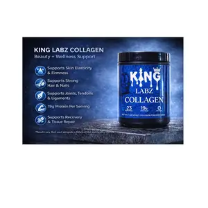 King Labz Collagen Peptides Powder – 19g Protein | Skin, Hair, Joint & Recovery Support | Unflavored King Labz Collagen Peptides Powder – 19g Protein | Skin, Hair, Joint & Recovery Support | Unflavored
