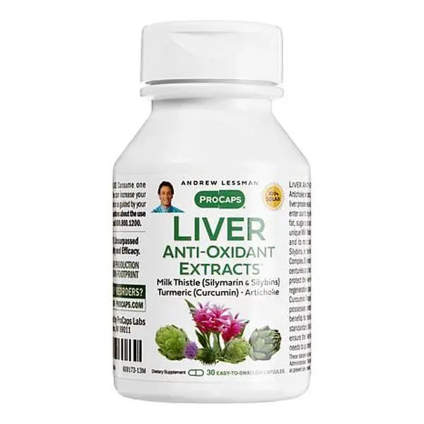 Andrew Lessman Liver Anti-Oxidant Extracts - 30 Capsules