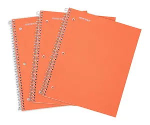 Spiral Durable Notebooks, 3 Pack (1 Subject, Wide Ruled)