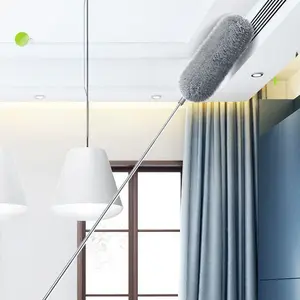 Extendable Feather Duster, Home Cleaning Tool, Bendy Design, Bendable Cleaning Duster Non-Shedding, Ideal for Dusting Beds and Spider Webs, Easy to Clean
