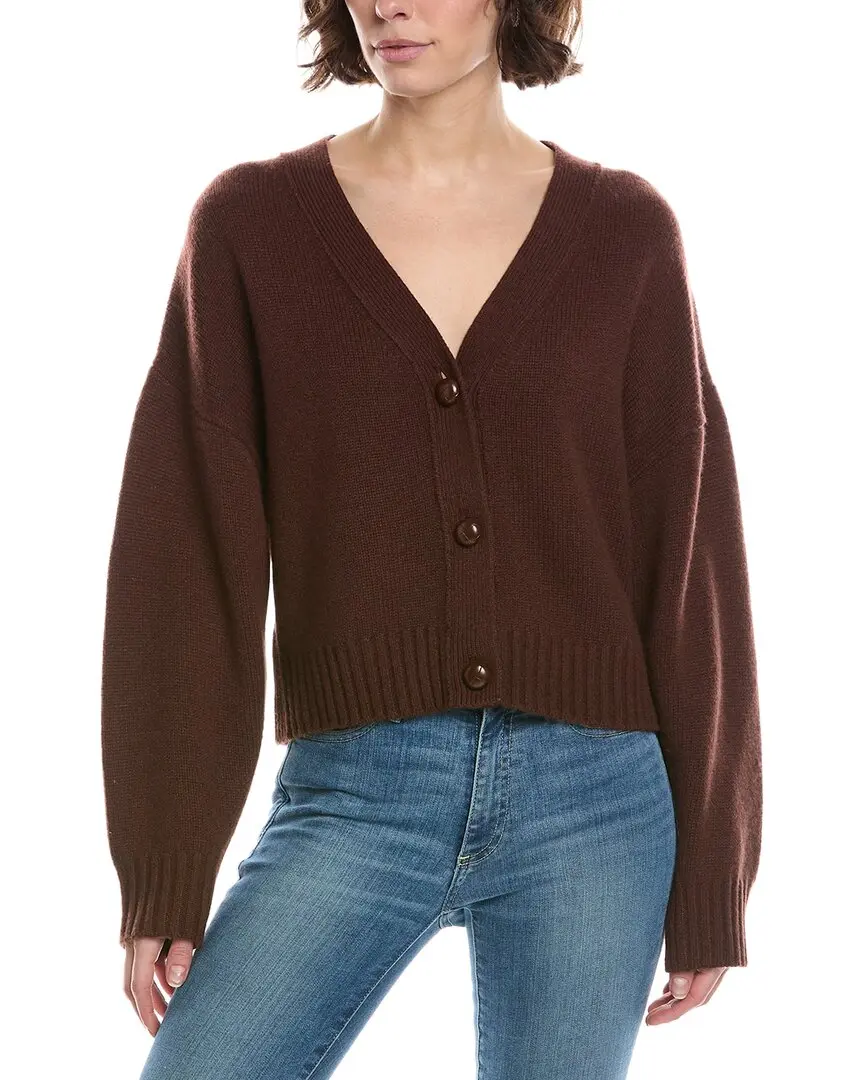 alice + olivia Atticus Cropped Boxy Cashmere Cardigan