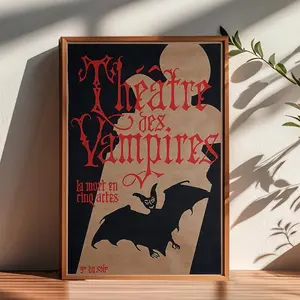Interview with a Vampire Movie Poster No Frame, Theatre des Vampires, Home Decor