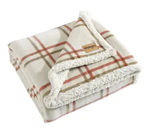 Wrangler Colt Brown/Orange Plush 50"X60" Throw