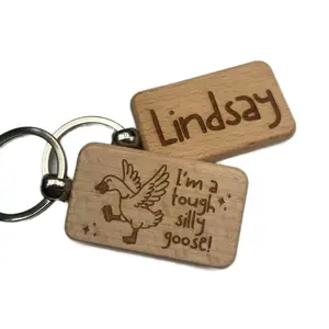 Personalized Tough Silly Goose Keychain, Laser Engraved Surgery Present, Cute Gift Idea for Healing, Unique Uplifting Keyring for Hard Times