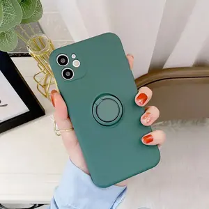 With Ring Holder Phone Case for Samsung Galaxy Arm Green