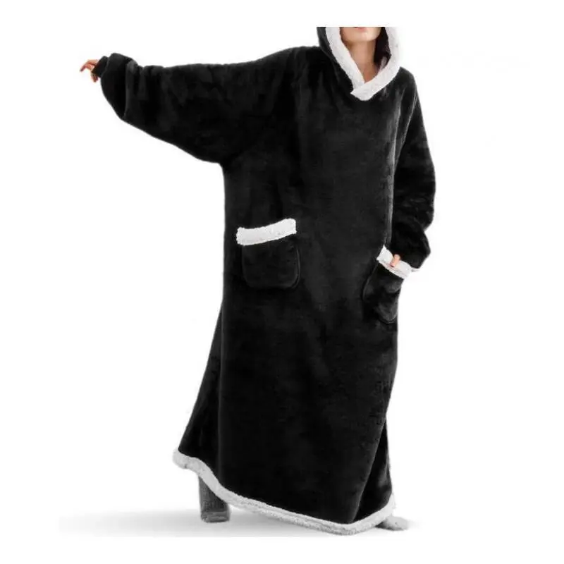 WarmWearableBlanketWinterExtendedHoodedLazyBlanketFlannelLambWoolExtendedLarge WarmWearableBlanketWinterExtendedHoodedLazyBlanketFlannelLambWoolExtendedLarge