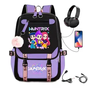 K-Pop Style Backpack – Casual Student Bookbag & Travel Bag for Women