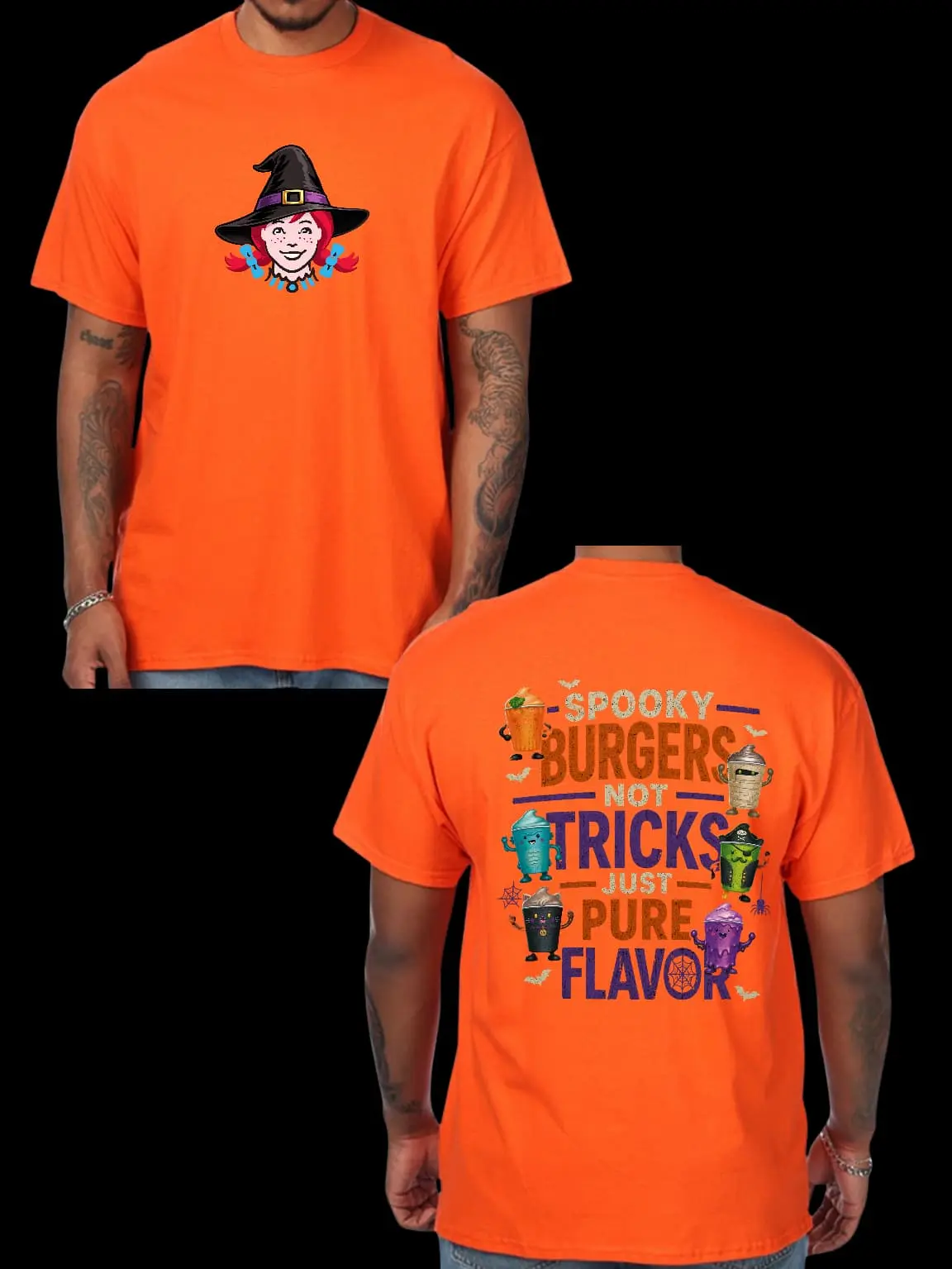 WENDYS SPOOKY BURGERS TRICKS PURE FLAVOR