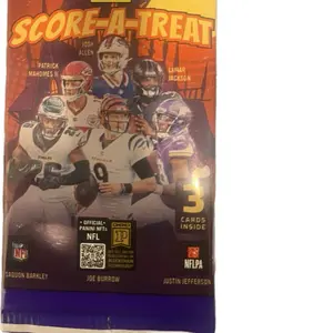 Pyd Suppy Official Panini NFTs NFL Score-A-Treat Pack with 3 Cards Inside Featuring Patrick Mahomes II Josh Allen & Lamar Jackson