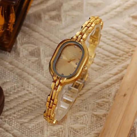 Women's Elegant Oval Dial, Fashionable Watch for Party, Daily Clothing Decor, Trendy All-match & Exquisite Watch for Birthday Gift, without Box, Fashionable Analog Watch