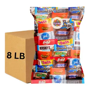 Variety Fun Size Chocolate Candy Individually Wrapped Chocolate Mix for Parties, Gift Bags, and Everyday Treats (8 LB)