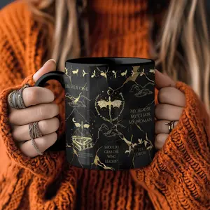 Fourth Wing Mug, Bookish Dragon Mug, Romantasy Mug, for Xaden Riorson Fans BookTok, Gift for Wife Cute Bookish, Book Lover Gift