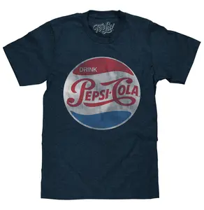 Pepsi Retro Logo T-Shirt - Navy