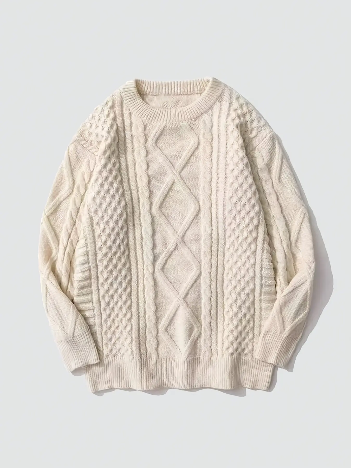 Women's Autumn Fashion Versatile Vintage Knit Sweater, Sweater Top, Round Neck Casual Pullover, Stylish and Comfortable, Perfect for Daily Wear, Casual Knitwear
