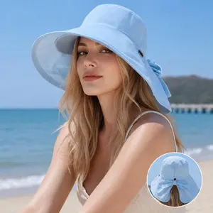 Spring/Summer Wide-brimmed Sun Hat, Korean Style Fashion Shawl, Outdoor Double-Layer Quick-Drying Waterproof Fisherman Hat Sun Bucket Hat Adjustable Hat