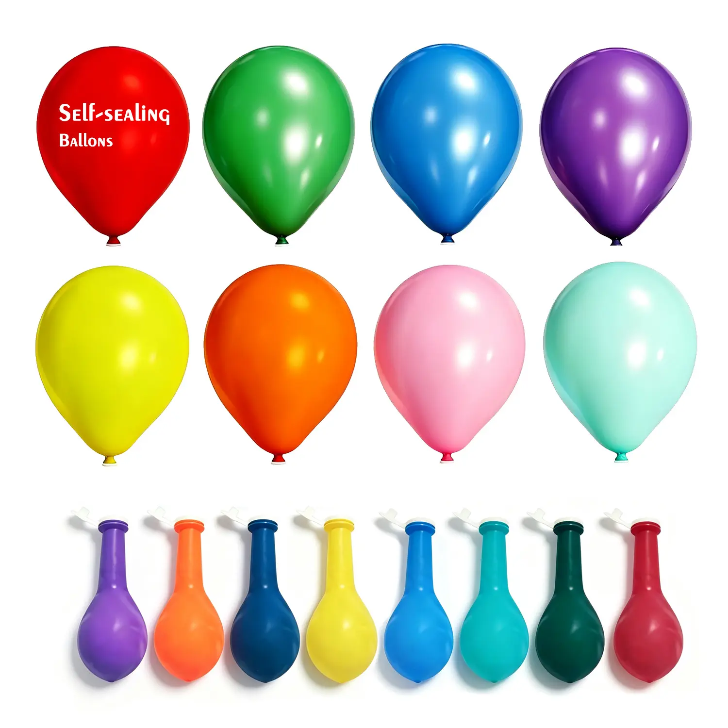 Self-Sealing Balloons, 32 Pcs, 12 Inch Colorful Latex Balloons - Reusable Decor Balloons for Party, Graduation, Housewarming, Business Ceremony, Birthday, Holiday, Indoor & Outdoor Decorations,summer party decoration, school balloons,kids party supplies