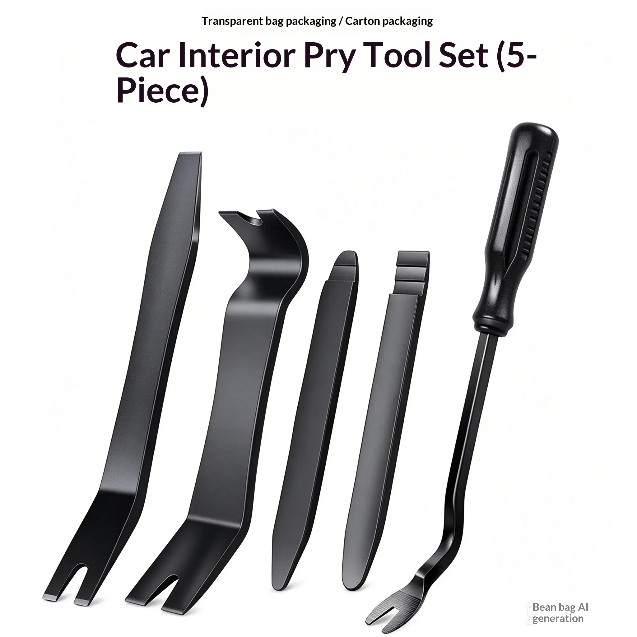 5-Piece Automotive Scraper & Pry Tool Set, Professional Hand Tool Kit for Automotive Repair