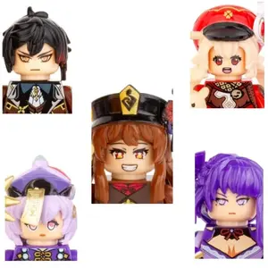 MOC Cartoon Building Block People Assembled Model Children DIY Educational Toys Boys Holiday Gift Ornaments Hobby Collection popular