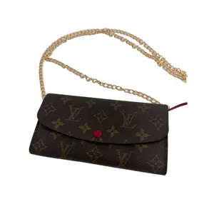Pre-owned Louis Vuitton Coated Canvas Wallet Emilie in Monogram